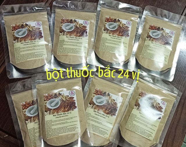 1kg  bột mặt nạ thuốc bắc 24 vị handmade trắng da