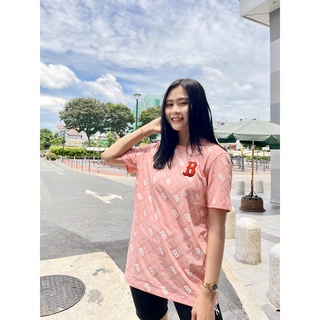 T shirt Boston Áo đôi Nam nữ Boston hồng, Áo MIb tay ngắn hàng FULL TAG