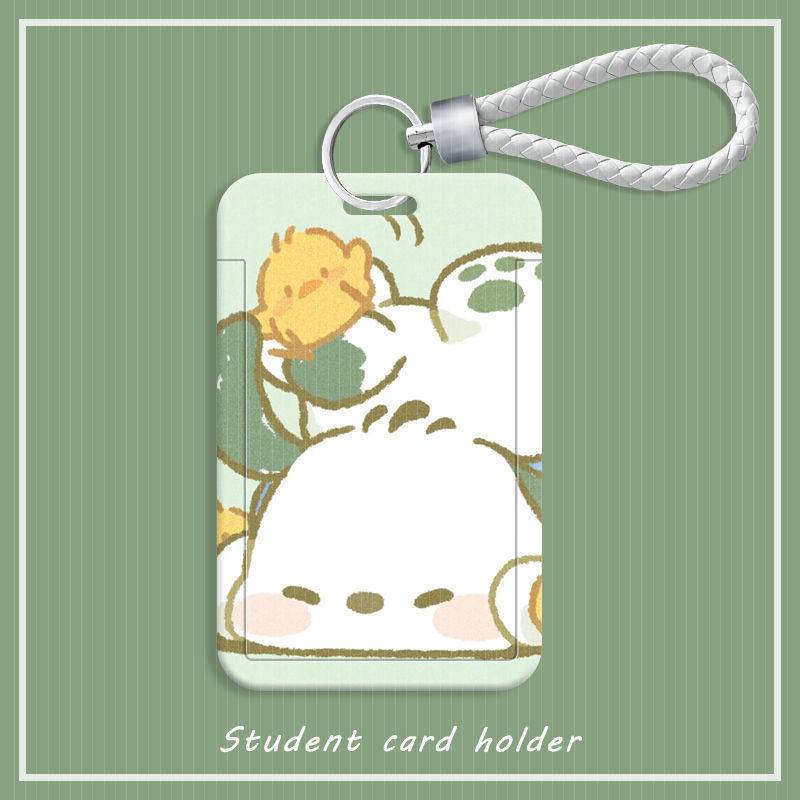 ⭐ iLado ⭐ Thẻ dây đeo thẻ sinh dễ thương Sanrio Kuromi bọc căn cước thẻ hoc thẻ đi làm viên Vỏ bảo vệ bao đựng thẻ học sinh phù hiệu học sinh dây đeo bảng tên dây đeo bảng tên đồ dùng học sinh