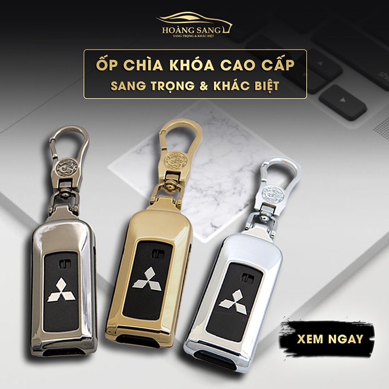 ốp chìa khóa mitsubishi, bảo vệ chìa khóa mitsubishi outlander, mitsubishi xpander, chất liệu metal cao cấp, sang trọng