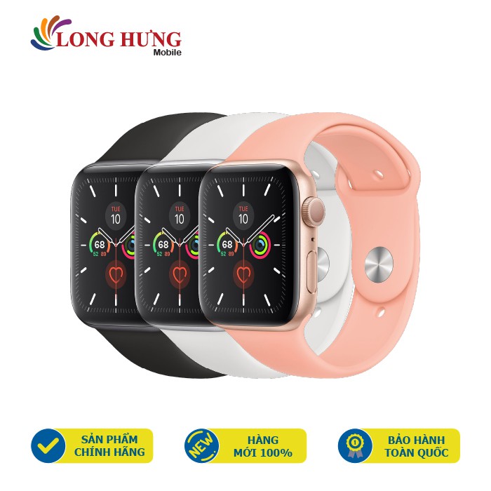 [Mã ELMS5TR giảm 5% đơn 5TR] Đồng hồ thông minh Apple Watch Series 5 GPS Aluminum Case Sport Band - Hàng nhập khẩu