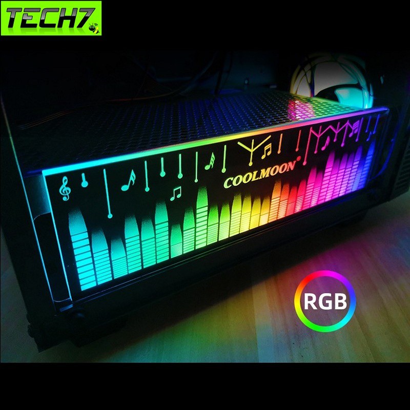 Thanh Led RGB Coolmoon Music bar đồng bộ Hub , Dùng độ trang trí cho case nguồn máy tính