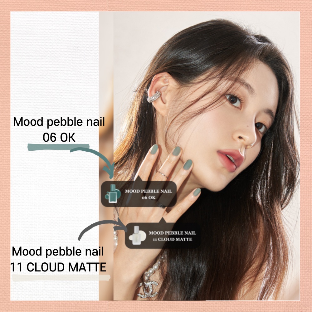 X_romand mood pebble sơn móng tay đáng yêu hàn quốc 7g