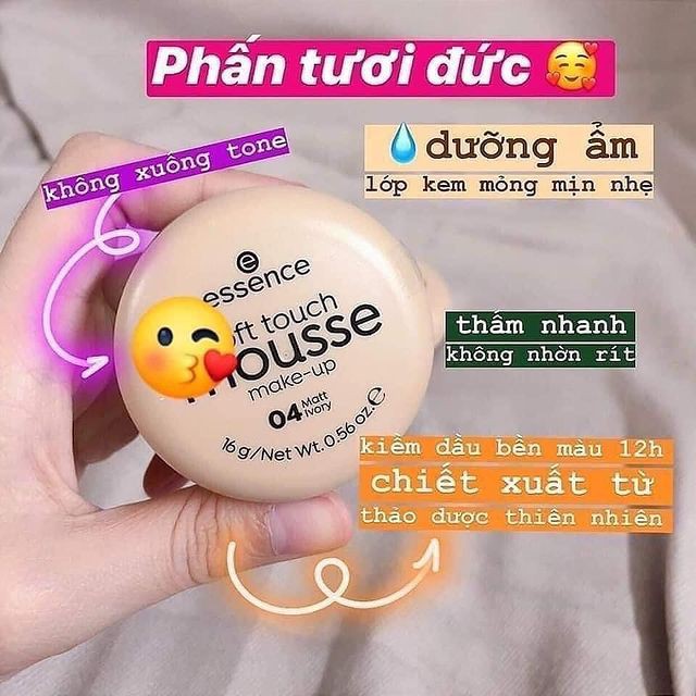 Phấn Tươi Đức Mousse Make Up Soft Touch Essence 16g | BigBuy360 - bigbuy360.vn