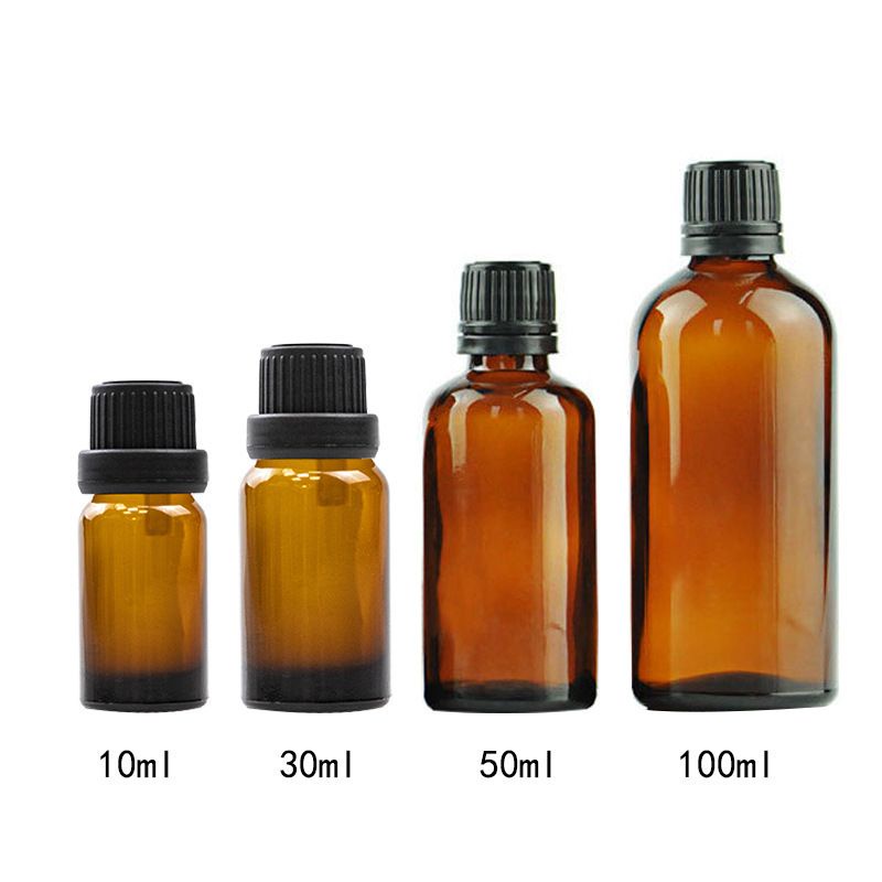 Lọ Chiết Serum ❤ TOP GIÁ RẺ ❤ [15ml,20ml,30ml] Lọ đựng tinh dầu thủy tinh nắp vặn đen nhỏ giọt chiết serum.