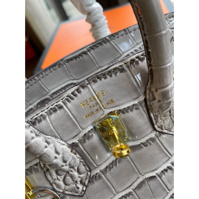 Túi hm birkin size 25 vân cá sấu