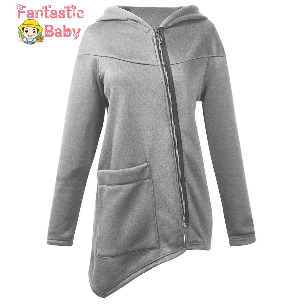 Áo Hoodies tay dài phối khoá kéo thiết kế độc đáo thanh lịch