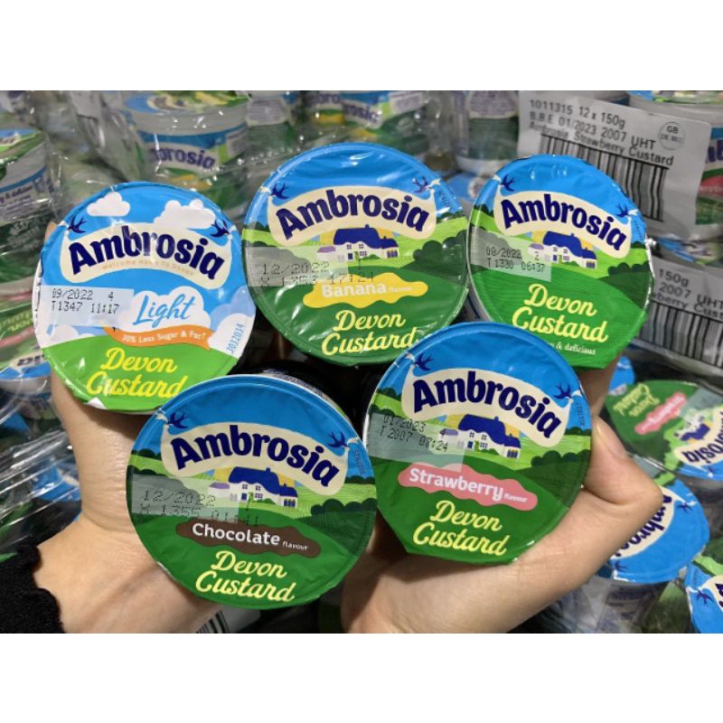 VÁNG SỮA AMBROSIA CỦA ANH HŨ 150G/ VỈ 6 HŨ 55G
