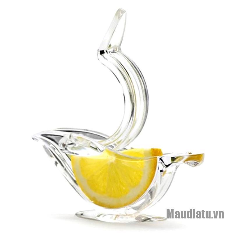 OneMetert☀Acrylic Lemon Clip Transparent Fruit Juicer Home Kitchen Bar Gadget Boat Shape