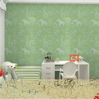 Giấy dán tường 1m ( khổ 45cm ) - HÌNH HỌA CỪU NON NHIỀU MẪU