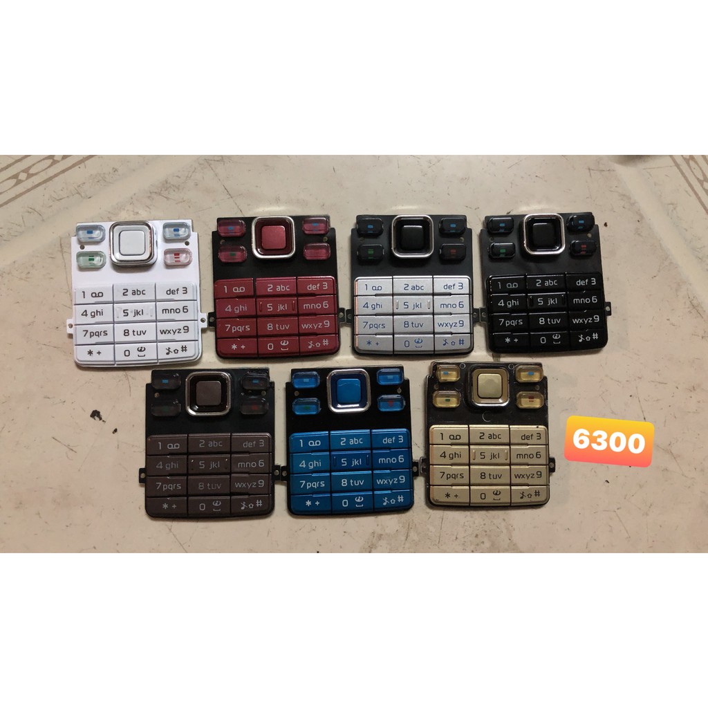 [ Giá siêu rẻ,chính hãng 100% ] Phím nokia 6300 các màu ,