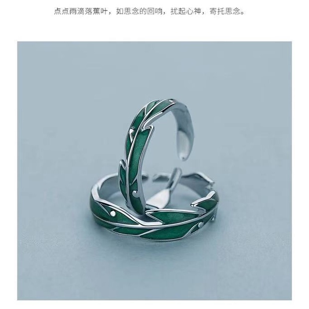 [Khuyến Mãi Đặc Biệt] Nhẫn Bạc Sterling 925 In Hình Quả Chuối Rơi Mưa Chính Hãng Thời Trang Cho Nam Và Nữ Uni