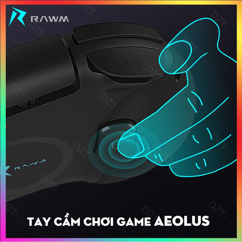 Tay cầm chơi game AEOLUS chơi PUBG, Call of Duty nhận dạng ghìm tâm thông minh cho các điện thoại Androi