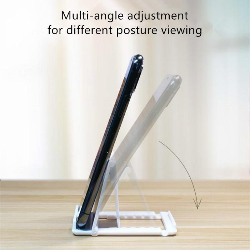 HUAWEI XIAOMI Giá Đỡ Điện Thoại / Máy Tính Bảng Để Bàn Bằng Nhựa Có Thể Gấp Gọn Tiện Dụng Cho Ipad Iphone 11 Pro Xs Max Samsung