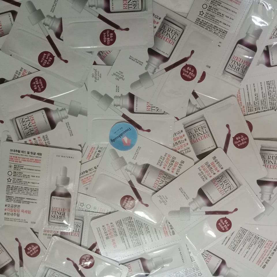 Sample 3ml  Serum Tái Tạo, Phục Hồi Da So’Natural Red Peel Tingle Serum | BigBuy360 - bigbuy360.vn