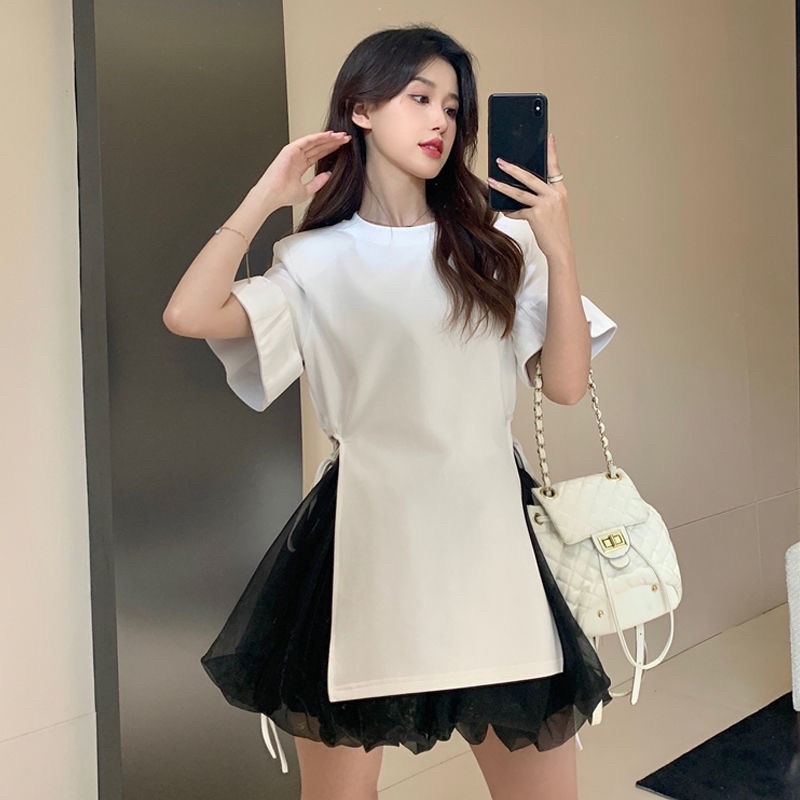 SET ÁO XẺ TÀ MIX CHÂN VÁY VOAN 💕 DÁNG XOÈ BỒNG BỀNH 💕 PHONG CÁCH HÀN QUỐC DỄ THƯƠNG