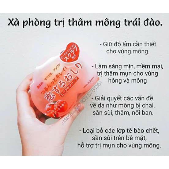 [Chính Hãng] Xà Phòng chống Thâm Mông Pelican For Back 80g Trái Đào (Nhật Bản) + Tặng 1 Mask | BigBuy360 - bigbuy360.vn