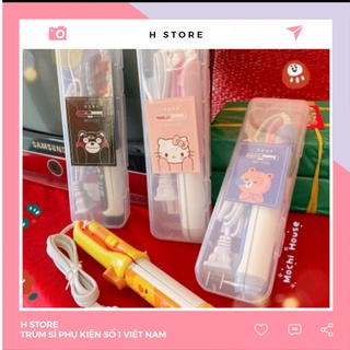 Máy Làm Tóc Uốn Tóc Duỗi Tóc Mini 3 In 1 Nhỏ Gọn Giá Rẻ Có Hộp Đựng