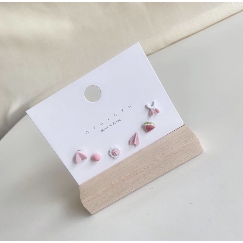 SET bông tai trái cây hoa dễ thương