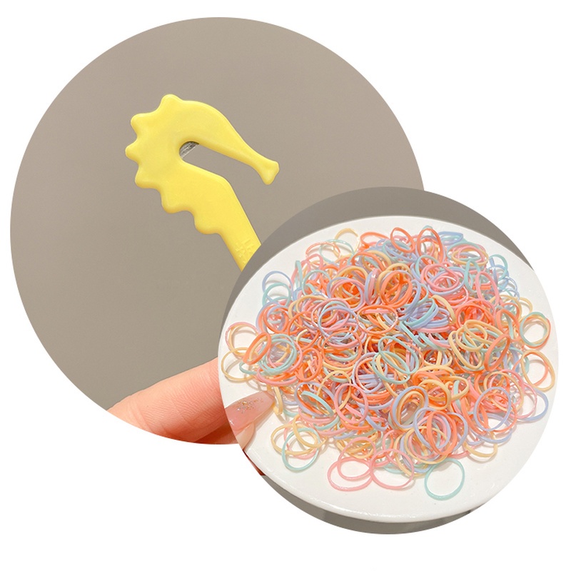 Set 1000 Dây Buộc Tóc Cao Su Sử Dụng Một Lần Thời Trang Cho Trẻ Em