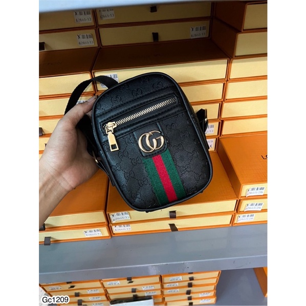 [Có video]Túi đeo chéo GC chất Da PU cao cấp khoá đồng-Túi đeo chéo nam nữ cực đẹp