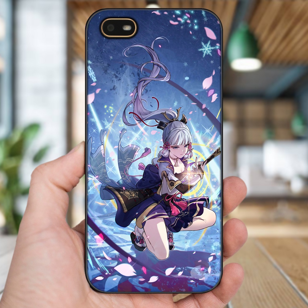 Ốp lưng Oppo A1K viền đen in hình Ayaka Genshin Impact