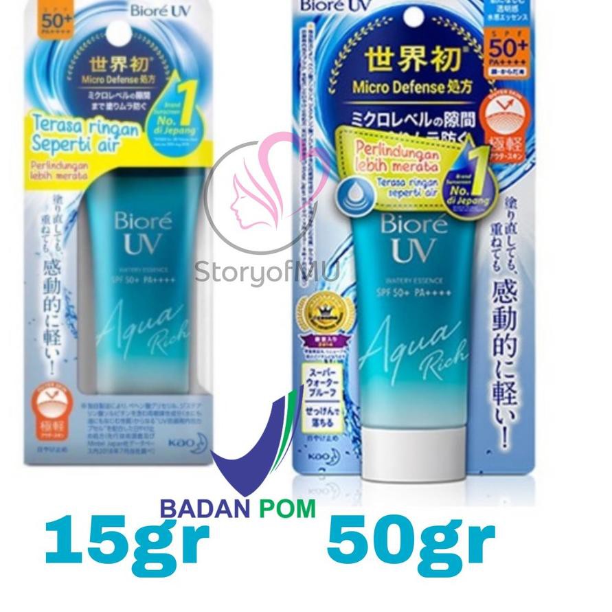 (Hàng Mới Về) Kem Chống Nắng Biore Uv Aqua Rich Spf50 + Pa + + + 15gr Mini / 50gr