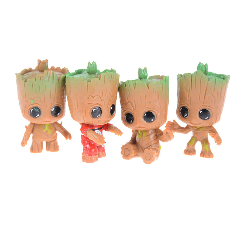 Set 4 Mô Hình Đồ Chơi Nhân Vật Baby Groot Trong Phim Guardians Of The Galaxy