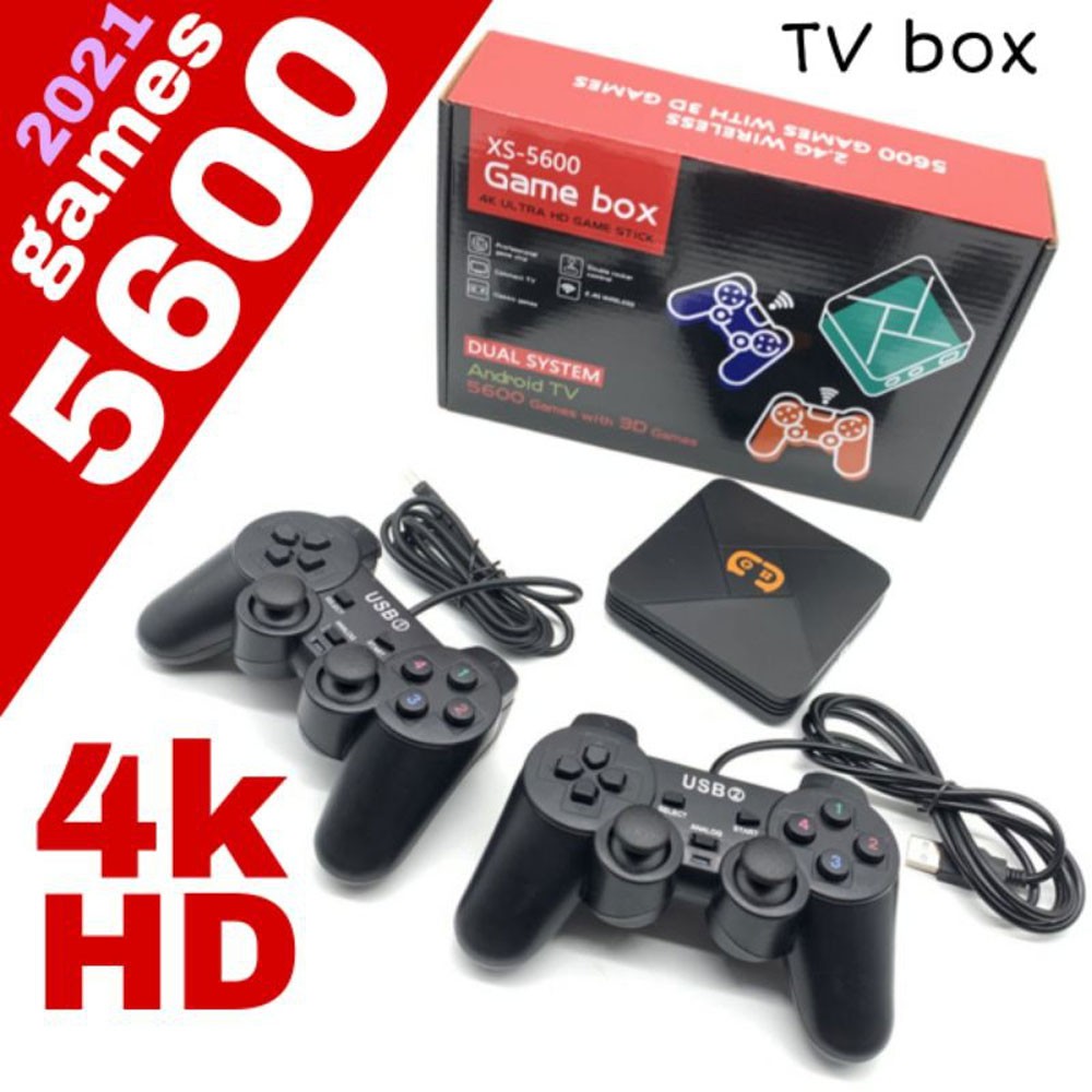 Máy Chơi Game Điện Tử Game Box XS-5600 3D HDMI 4K ⚡️𝐅𝐑𝐄𝐄 𝐒𝐇𝐈𝐏⚡️ Tay Cầm Chơi Game Siêu Chất