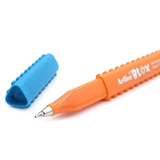 Bút chì bấm kim Artline Stix KTX-7050 - Needle Tip 0.5mm - Mẫu  3 (Cam/ Xanh dương - Orange/Blue)