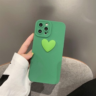 Ốp Lưng Basic iphone-Andorid Camera Nổi - Mẫu Trái Tim Xanh Nổi