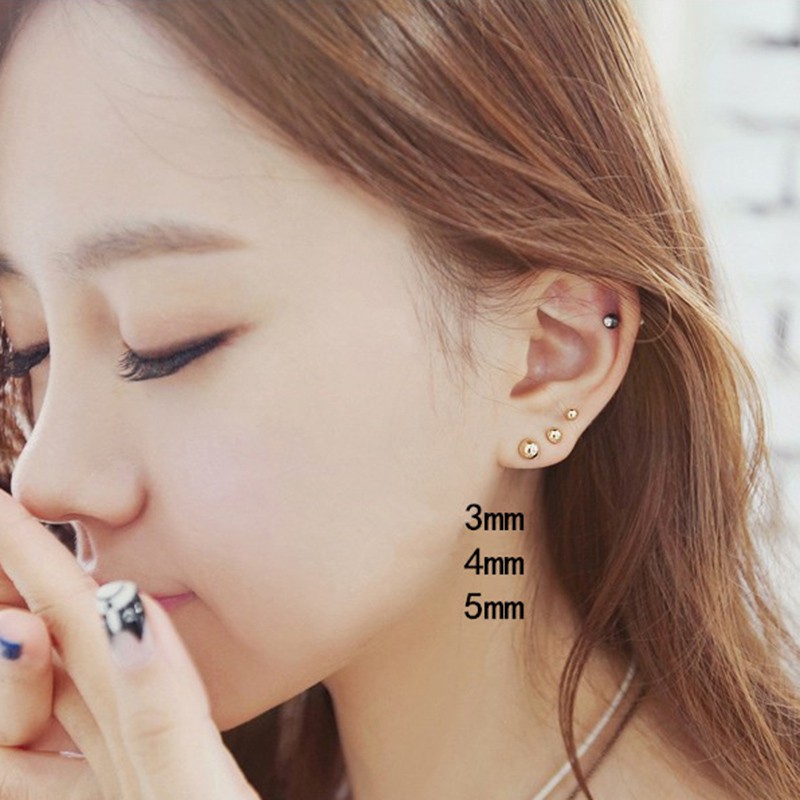 Khuyên Tai Chất Liệu Thép Titan Không Phai A329