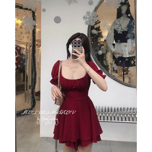 JUMSUIT ĐỎ BÈO CỘT EO - KÈM HÌNH THẬT