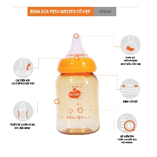 Bình sữa Wesser Pesu 140ml