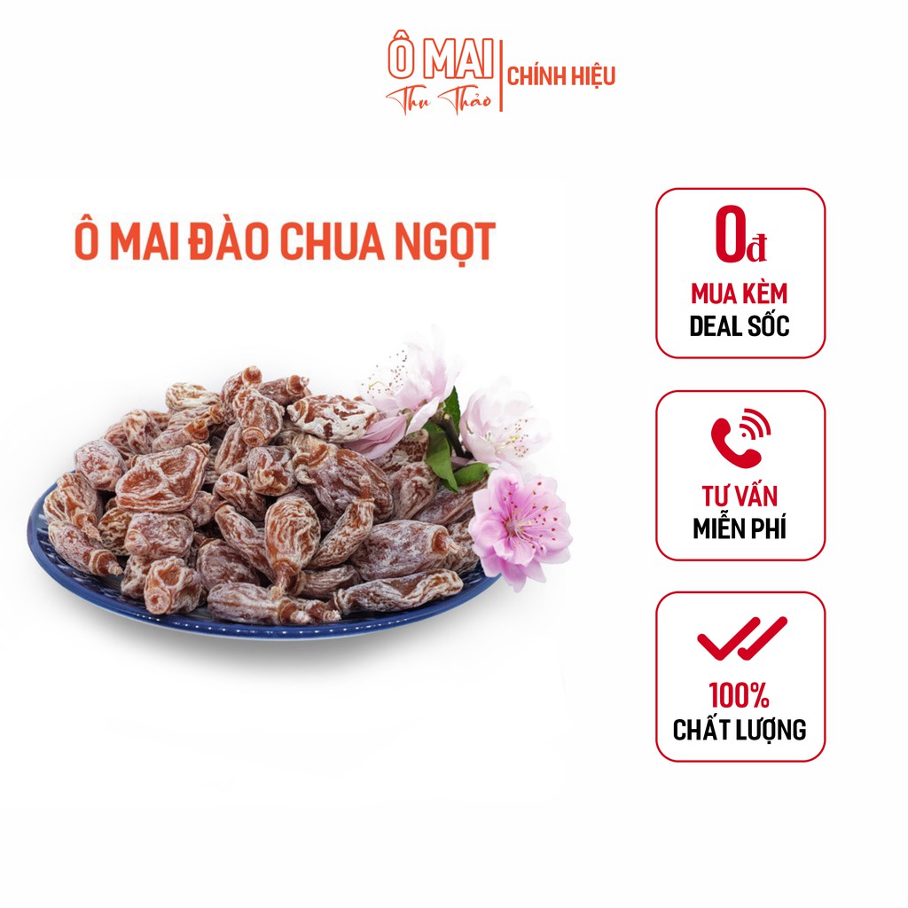 Ô Mai Xí Muội Đào Chuẩn Vị Chua Ngọt, Bổ Sung Vitamin C, Tăng Sức Đề Kháng | 1kg