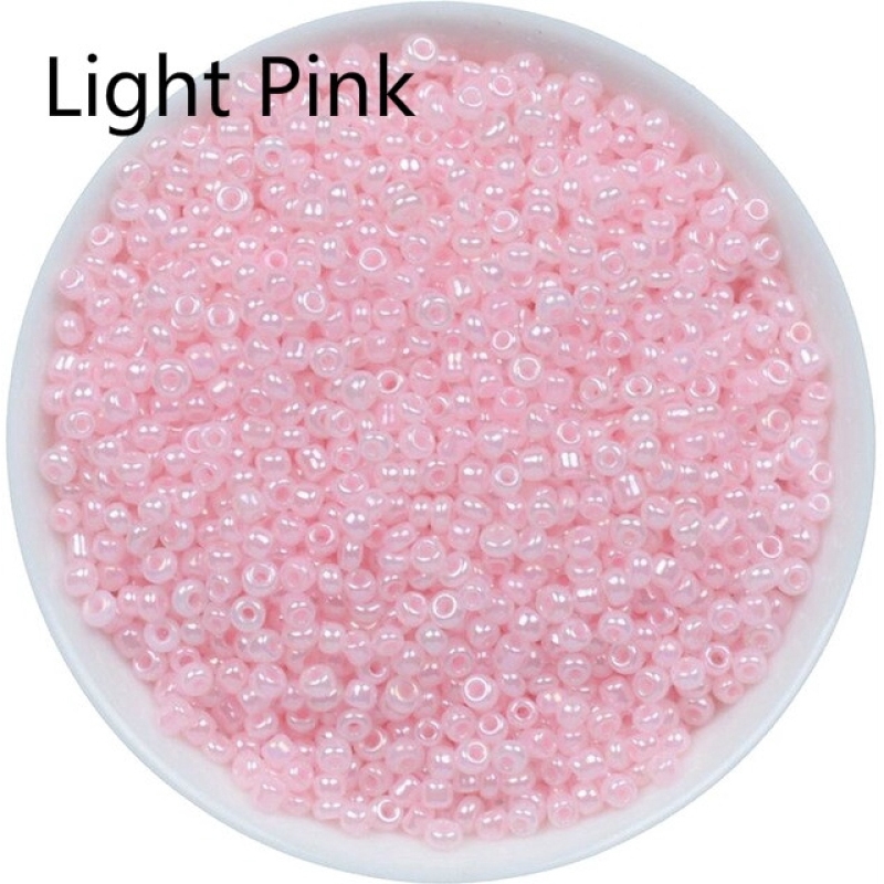 Bộ 1200 Hạt Thủy Tinh Tròn 2mm Dùng Làm Trang Sức Thủ Công