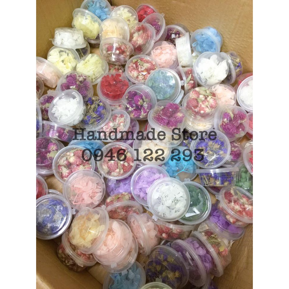 Hộp hoa khô trang trí