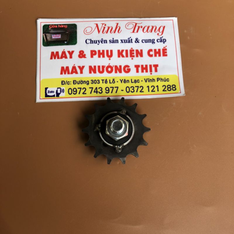 Nhông dẫn hướng chế máy quay gà vịt (có vòng bi )