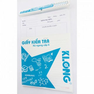 Giấy Kiểm Tra Kẻ Ngang Cấp II