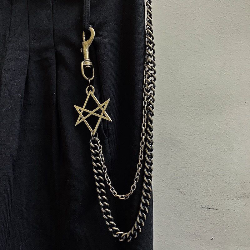 Dây mắt xích gắn quần trang trí hình ngôi sao phong cách HipHop sành điệu