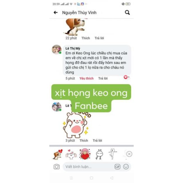 Xịt Họng Keo Ong FANBEE 20ml