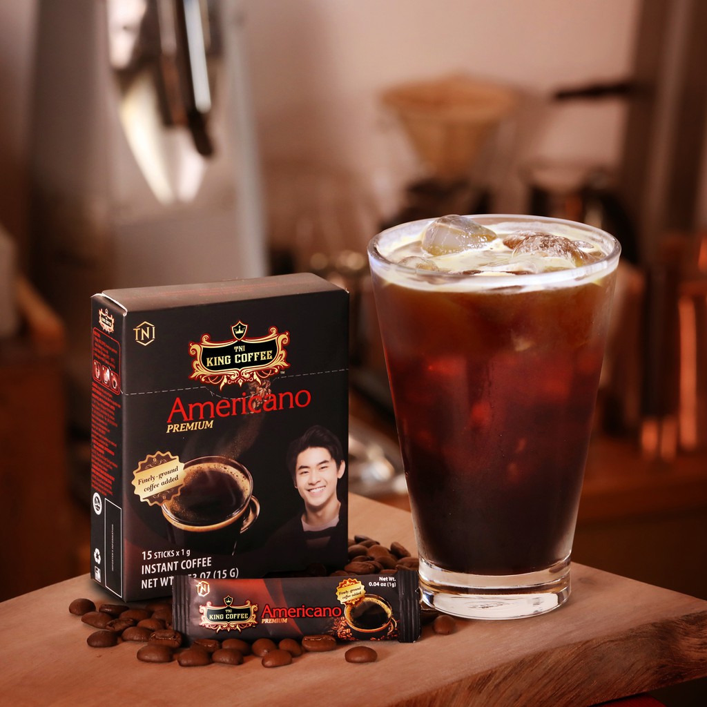 Cà Phê Hòa Tan Cao Cấp Americano KING COFFEE - Hộp 15 gói x 1g | BigBuy360 - bigbuy360.vn