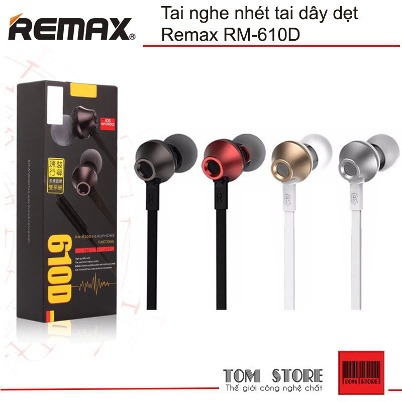 Tai Nghe In Ear Remax RM-610D