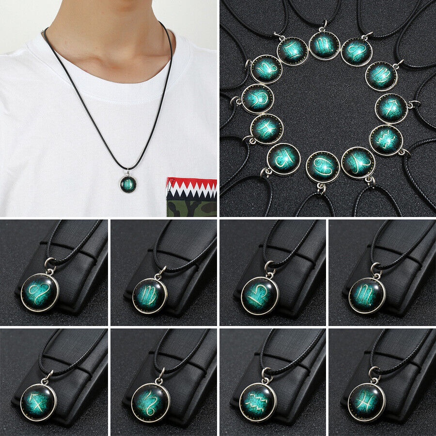 Vòng cổ Nữ Mặt Chòm Sao 12 Chòm Sao Phát Sáng Trong Bóng Tối