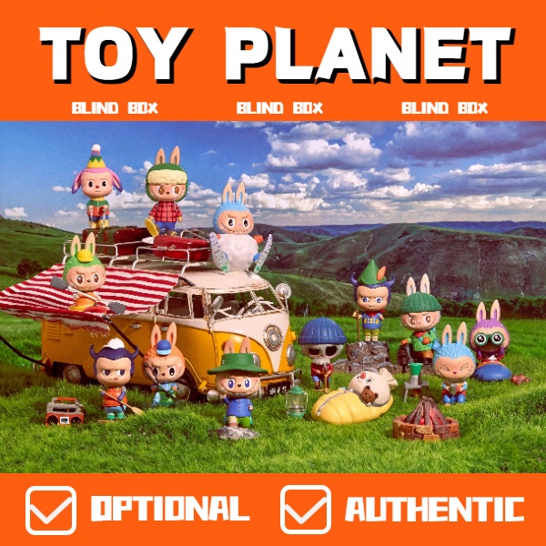 Pop mart popmart Đồ Chơi Nghệ Thuật Công Viên Quái Vật Cắm Trại