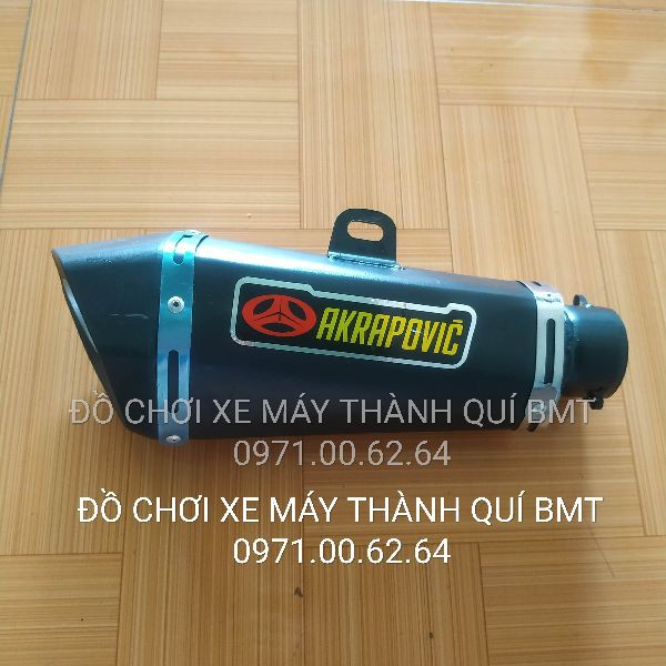 Pô độ Akrapovic Winner kèm cổ inox - Pô độ Winner full cổ pô