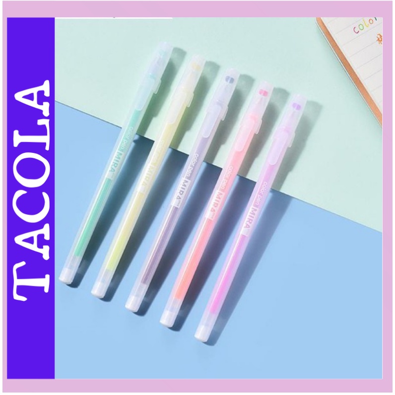 Bút mực gel Mira cute, bút viết calligraphy ngòi 0.5mm nhiều màu dễ thương BM01