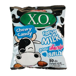 Kẹo sữa bò Thái Lan XO 130gr - túi kẹo mềm vị sữa ăn vặt nhập khẩu