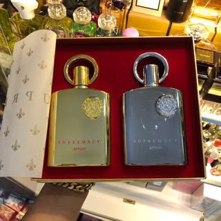 Set Nước Hoa Đôi Nam Nữ Afnan Supre Macy Gold & Sliver 200ml