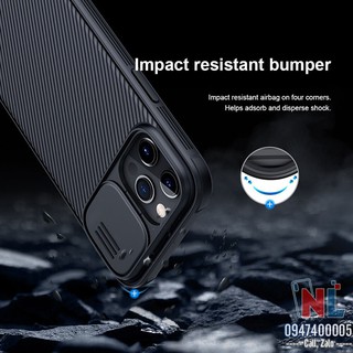 Ốp lưng iPhone 12 Pro Max bảo vệ camera hiệu Nillkin CamShield